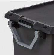 32gal XL Wheeled Latching Storage Tote Black – Brightroom