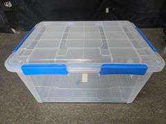 ezystorage® 79.3-quart clear waterproof tote