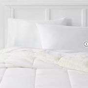 Faux Shearling Washed Microfiber Reversible Comforter - Room Essentials