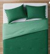 Opalhouse Jungalow Comforter Set Bohemian Fringe, Teal/Aqua, Twin/TwinXL