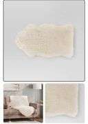 (2) Threshold Faux Fur Pelt Decorative Sofa Throw Blanket Midweight Accent Ivory