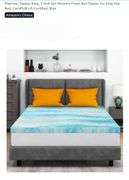 Mattress Topper King, 3 Inch Gel Memory Foam Bed Topper for King Size Bed, CertiPUR-US Certified, Blue