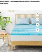 Aidoly Twin Size 2 inch Cool Memory Foam Mattress Topper, Pressure Relief Cushion