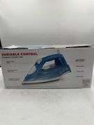 BLACK+DECKER Steam Iron - White: Nonstick Soleplate, Variable Steam, 1200W, Pivoting Cord, 8ft Cord Length