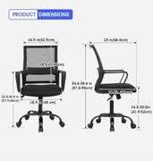 Ergonomic Desk Chair Ergonomic Mesh Chair with Lumbar Support Armrest