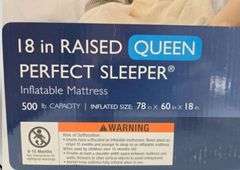 Serta Perfect Sleeper Raised Queen Comfort Top Inflatable Mattress 18in High