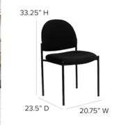 Flash Furniture Modern Black Fabric Accent Chair
