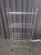 4 Tier Wire Shelf 62"x29"x14"