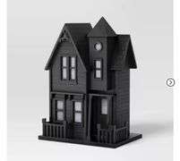 Large Haunted House Figurine Black - Threshold