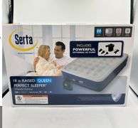 Serta Perfect Sleeper Raised Queen Comfort Top Inflatable Mattress 18in High