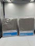 (2) Room Essentials Padded Ironing Board Cover 100% Cotton Grey, Wide