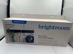 Heavy Duty Garage Tool Hook and Rail Kit - Brightroom™: Wall Mounted Storage, Steel, Black, 36" Width, 90 lb Capacity