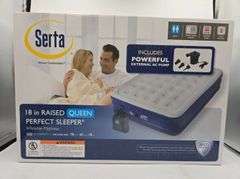 Serta Perfect Sleeper Raised Queen Comfort Top Inflatable Mattress 18in High