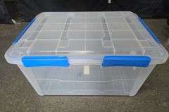 ezystorage® 79.3-quart clear waterproof tote
