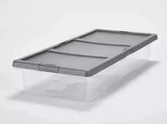 Underbed Latching Clear Storage Box - Brightroom