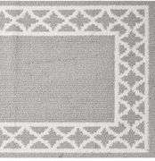 Nautica – Runner Rug | Indoor Runners for Hallways and Entry Rugs| Non-Slip and Non-Skid Entry and Kitchen Door Mat| Machine Washable Entryway Carpet Rugs | 2'2" x 5' | Trellis Grey