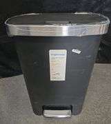 Brightroom Step Trash Can with Lock Lid 13 Gallon