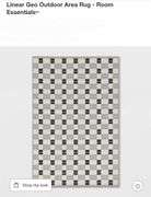 Linear Geo Outdoor Area Rug - Room Essentials 3'11"x5'5"