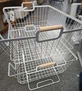(2) Stacking Wire Laundry Bins