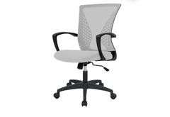 PayLessHere Office Computer Gaming Chair Ergonomic Mesh Desk Chair Adjustable Video Game Chairs with 360 Degrees Swivel Wheels Armrest Lumbar Support for Home Office,Grey