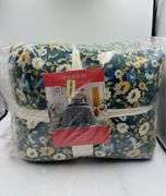 Opalhouse Jungalow Blue Green Floral Printed Twin size Quilt Sham Set