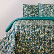 Opalhouse Jungalow Blue Green Floral Printed Twin size Quilt Sham Set
