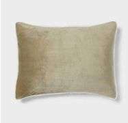 Threshold Full/Queen Cozy Faux Shearling Comforter and Sham Set, Green