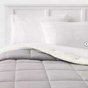 Faux Shearling Washed Microfiber Reversible Comforter - Room Essentials Twin/XL