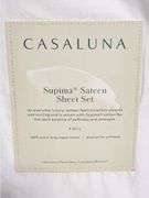 Casaluna Full Size 500 TC Supima Sateen Sheet Set - Fresh White