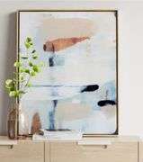 Read! Project 62 Abstract Diptych Wall Art Canvas Set of 2 24"x30" Beige