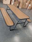 READ!! Picnic Rectangle Table Black - Room Essentials