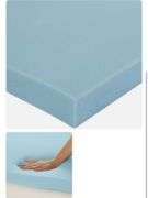 Amazon Basics Cooling Gel-Infused Memory Foam Mattress Topper, Twin, Blue