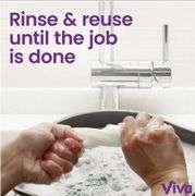 Viva Signature Cloth Paper Towels, 6 Triple Rolls, 129 Sheets per Roll