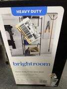 4 Tier Wire Shelving Black - Brightroom™: Steel Utility Storage, Adjustable Feet & Shelves, 350 lb Capacity, 54" Height