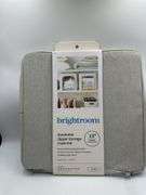 Set of 2 Zipper Fabric Storage Cubes Gray - Brightroom, small