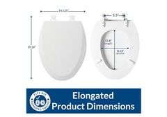 Bemis 1500EC 146 Almond Elongated Molded Wood Toilet Seat with Easy-Clean & Change Hinge and Bemis 1500EC 390 Lift-Off Wood Elongated Toilet Seat, Cotton White (Pack of 1), see pictures