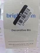 (3) Decorative Bins & (2) Cart Organizers