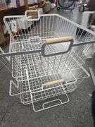 (2) Stacking Wire Laundry Bins