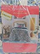 OPALHOUSE~Twin/XL TWIN Printed SUZ FLOWERs Quilt and Sham Set~Blue