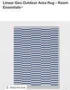 Linear Geo Outdoor Area Rug - Room Essentials 8'5"x8'10"