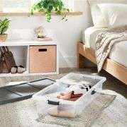 Underbed Latching Clear Storage Box - Brightroom