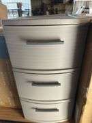 3 Drawer Medium Tower Dark Gray - Brightroom™: Plastic Storage Drawers, Portable Universal Storage, No Assembly Required