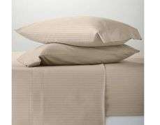 California King - California King 6pc 400 Thread Count Damask Solid Sheet Set Natural