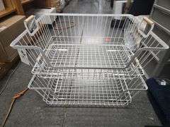 (2) Stacking Wire Laundry Bins