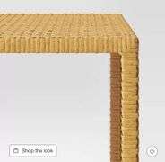 Square Weybridge Shelf Patio Accent Table Brown - Threshold™