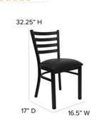 Flash Furniture Contemporary/Modern Vinyl Upholstered Dining Side Chair (Metal Frame) 2pk