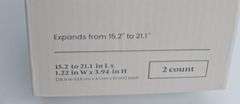 Set of 2 Plastic Drawer Dividers White - Brightroom™: Organizer