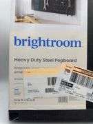 16" Square Metal Pegboard - Brightroom™: Wall & Garage Storage Organizer, Carbon Steel, Black, 100 lb Capacity
