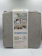 Set of 2 Zipper Fabric Storage Cubes Gray - Brightroom™