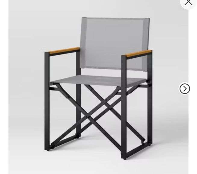 Henning Folding Patio Chair Gray - Threshold™